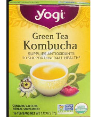 Yogi Tea Organic Green Tea Kombucha 16 Tea Bags 1.12 oz (32 g)