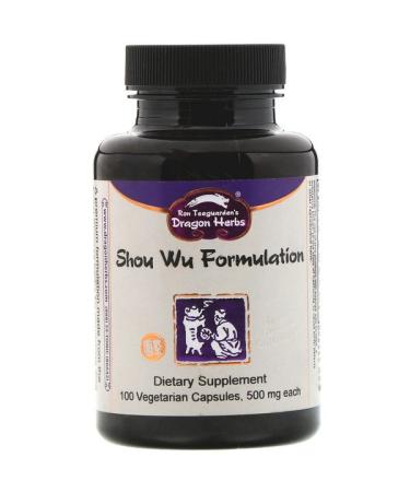 Dragon Herbs Shou Wu Formulation 500 mg 100 Vegetarian Capsules