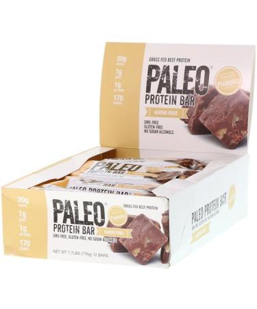 Julian Bakery PALEO Protein Bar Almond Fudge 12 Bars 2.0 oz (56.3 g) Each