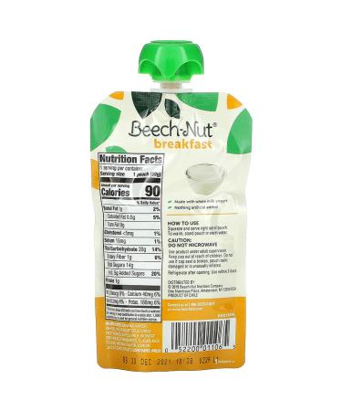 Buy Beech-Nut Stage 4 Breakfast Yogurt - Banana & Strawberry, 12 Pouches (3.5 oz Each) - Buy Online on GoSupps.com