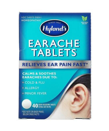Hyland's Earache Tablets 40 Quick-Dissolving Tablets