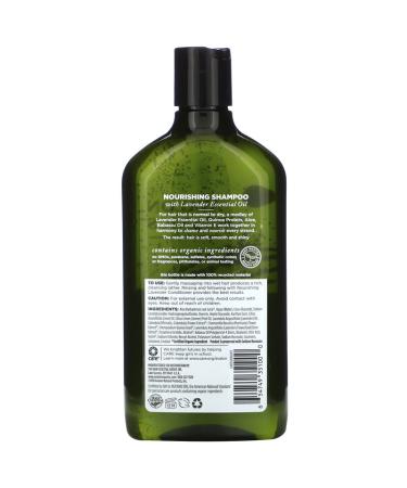 Avalon Organics Nourishing Lavender Shampoo - 11 fl oz | Organic Hair Care - Buy Online on GoSupps.com