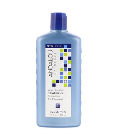 Andalou Naturals Shampoo Age Defying For Thinning Hair Argan Stem Cell 11.5 fl oz (340 ml)