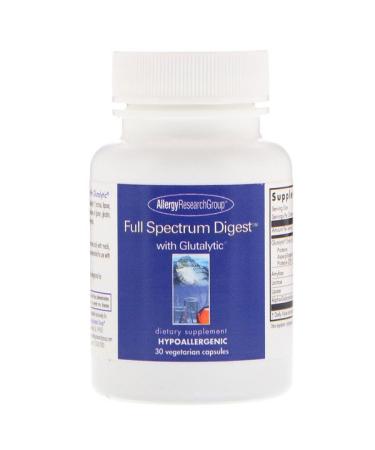 Allergy Research Group Full Spectrum Digest with Glutalytic 30 Vegetarian Capsules
