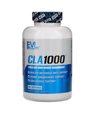EVLution Nutrition CLA1000 Stimulant Free Weight Management 180 Softgels