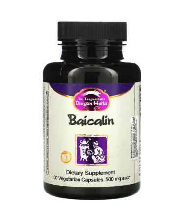 Dragon Herbs Baicalin 500 mg 100 Vegetarian Capsules