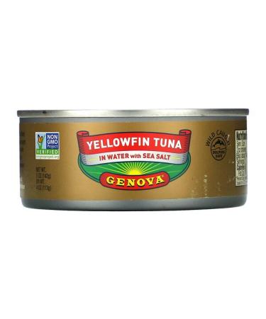 Genova Yellowfin Tuna In Water with Sea Salt 5 oz ( 142 g)