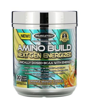 Muscletech Amino Build Next Gen Energized Orange Mango Cooler - 10.09 oz (286 g)