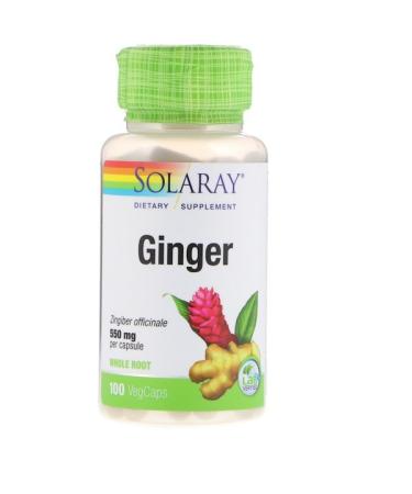 Solaray Ginger 550 mg 100 VegCaps