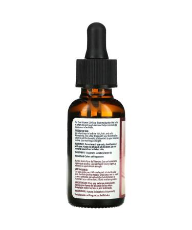 De La Cruz 100% Pure Vitamin E Oil 28000 IU - 1 fl oz for Skin Nourishment - Buy Online on GoSupps.com