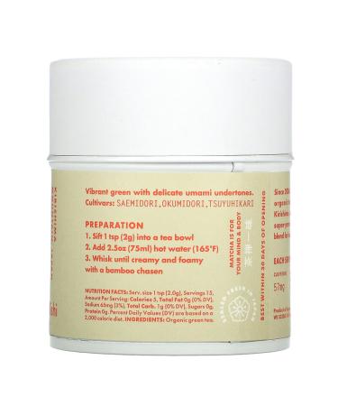 Rishi Tea Ceremonial Matcha Powder 1.05 oz (30 g) - Premium Quality Green Tea - Buy Online on GoSupps.com