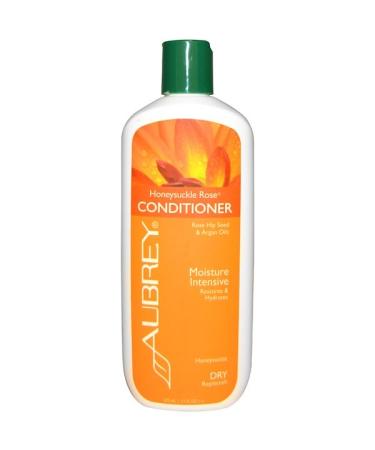 Aubrey Organics Honeysuckle Rose Conditioner Restores & Hydrates Dry Hair 11 fl oz (325 ml)