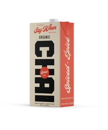 Say When Beverages Organic Spicy Chai Concentrate 12 Count of 946ml