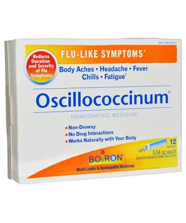 Boiron Oscillococcinum Flu-Like Symptoms 12 Doses 0.04 oz Each