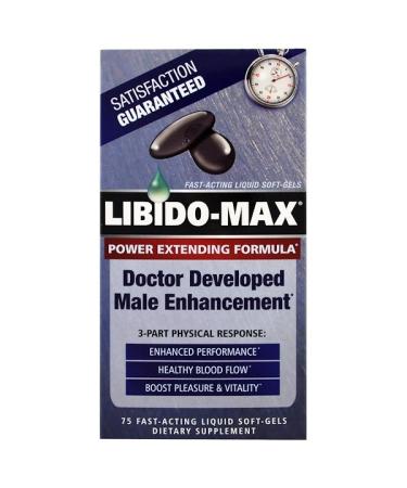 appliednutrition Libido-Max 3-Part Physical Response 75 Fast-Acting Liquid Soft-Gels