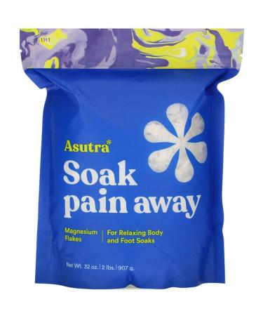 Asutra Soak Pain Away Magnesium Flakes 2 lbs (907 g)