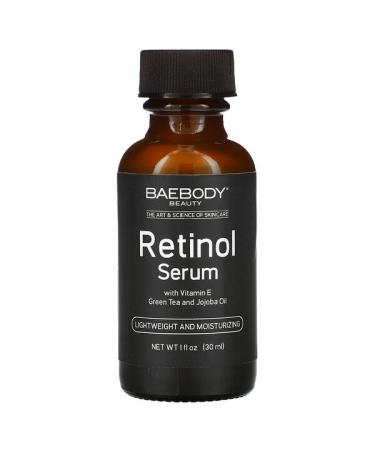 Baebody Retinol Serum with Vitamin E Green Tea and Jojoba Oil  1 fl oz (30 ml)