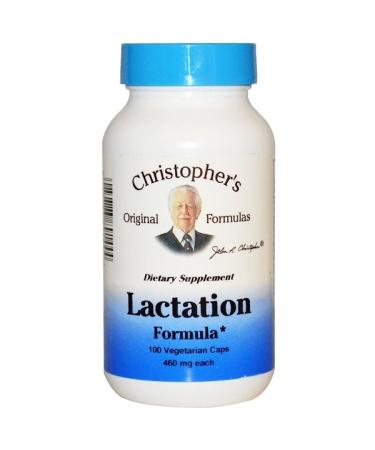 Christopher's Original Formulas Lactation Formula 460 mg 100 Vegetarian Caps