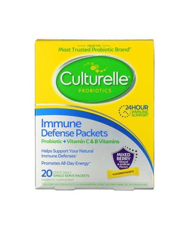 Culturelle Probiotics Immune Defense Packets Mixed Berry Flavor 20 Once Daily Single Serve Packets