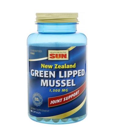 Health From The Sun New Zealand Green Lipped Mussel 1500 mg 90 Capsules