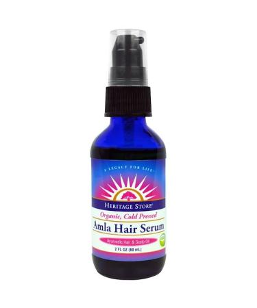 Heritage Store Organic Cold Pressed Amla Hair Serum 2 fl oz (60 ml)