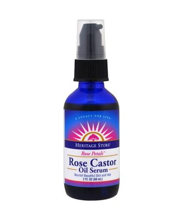 Heritage Store Rose Castor Oil Serum 2 fl oz (60 ml)