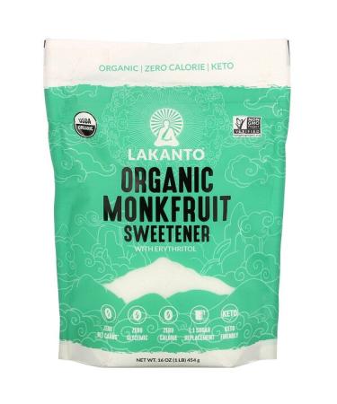 Lakanto Organic Monkfruit Sweetener 16 oz (454 g)