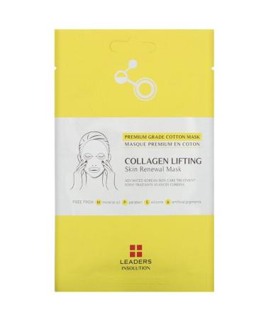 Leaders Collagen Lifting Skin Renewal Beauty Mask 1 Sheet 0.84 fl oz (25 ml)