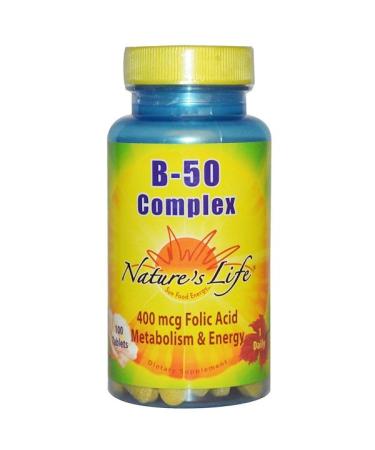 Nature's Life B- 50 Complex 100 Tablets