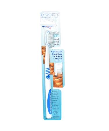 Eco-Dent TerrAdent med5 Adult 31 Soft 1 Toothbrush 1 Spare Brush Head