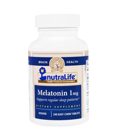 NutraLife Melatonin 1 mg 240 Easy Chew Tablets