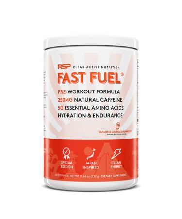RSP Nutrition Fast Fuel Pre-Workout Formula Hydration & Endurance Japanese Orange Dreamsicle 11.64 oz (330 g)