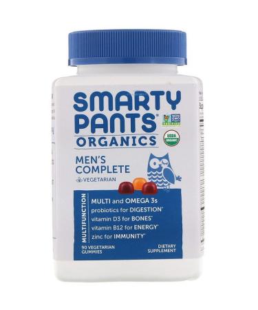 SmartyPants Organic Men's Complete 90 Vegetarian Gummies