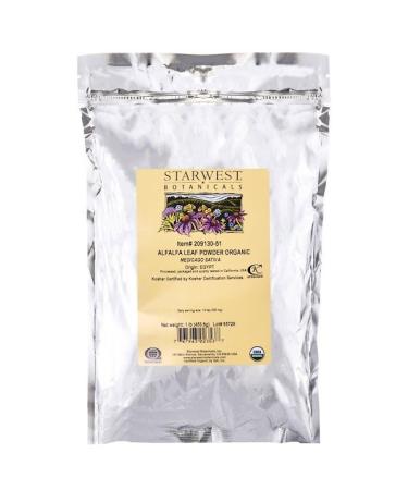 Starwest Botanicals Alfalfa Leaf Powder Organic 1 lb (453.6 g)