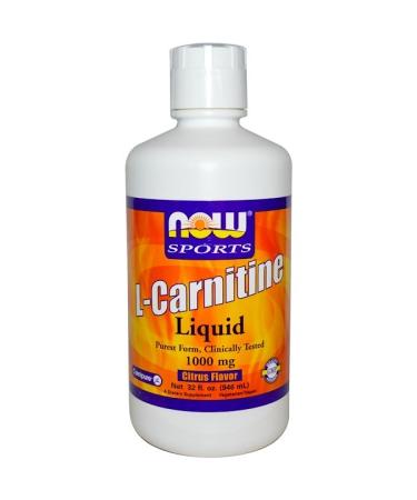 Now Foods Sports L-Carnitine Liquid Citrus Flavor 1000 mg 32 fl oz (946 ml)