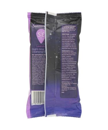 Summer's Eve Night-Time Lavender Cleansing Cloths - 32 Count for Refreshing Cleanliness - Buy Online on GoSupps.com