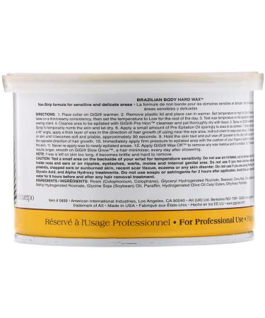 Gigi Spa Brazilian Body Hard Wax 14 oz - Smooth & Hair-Free Skin - Buy Online on GoSupps.com