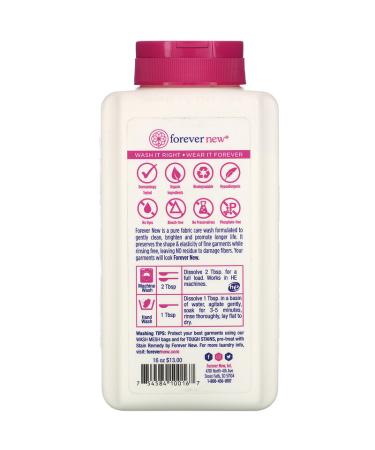 Forever New Fabric Care Wash Granular Original 16 oz | Gentle & Effective Clothing Cleaner - Buy Online on GoSupps.com