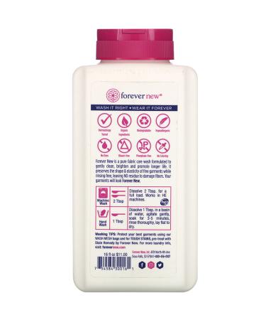 Forever New Fabric Care Wash Liquid Original 16 fl oz - Gentle & Effective Textile Cleaner - Buy Online on GoSupps.com