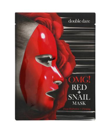 Double Dare Red Snail Beauty Mask 1 Sheet 0.92 oz (26 g)