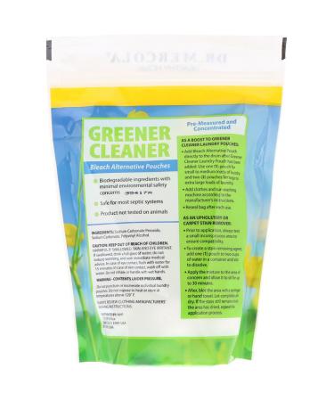 Dr. Mercola Greener Cleaner Bleach Alternative - 24 Eco-Friendly Pouches - Buy Online on GoSupps.com