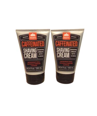 Pacific Shaving Company Caffeinated Shaving Cream - 3.4 Oz. - Pack Of 2