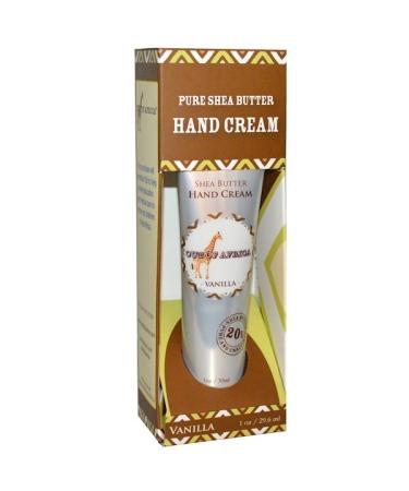 Out of Africa Pure Shea Butter Hand Cream Vanilla 1 oz (29.6 ml)