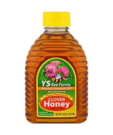 Y.S. Eco Bee Farms Pure Premium Clover Honey 16 oz (454 g)