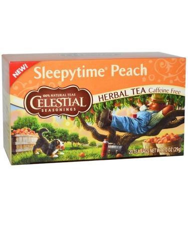 Celestial Seasonings Herbal Tea Caffeine Free Sleepytime Peach 20 Tea Bags 1.0 oz (29 g)
