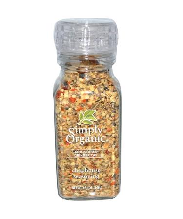 Simply Organic Adjustable Grinder Cap Chophouse Seasoning 3.81 oz (108 g)