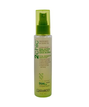 Giovanni 2chic Ultra-Moist Dual Action Protective Leave-In Spray Avocado & Olive Oil 4 fl oz (118 ml)