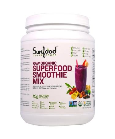Sunfood Raw Organic Superfood Smoothie Mix 2.2 lbs (997.9 g)