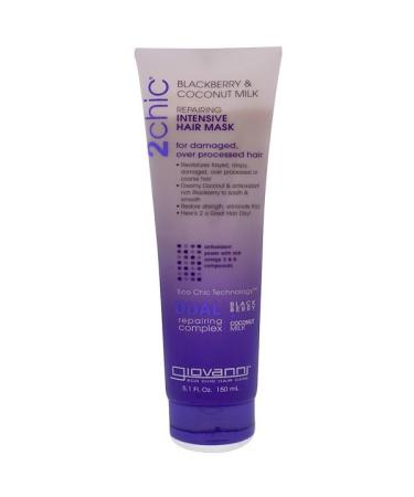 Giovanni 2chic Repairing Intensive Hair Mask Blackberry & Coconut Milk 5.1 fl oz (150 ml)