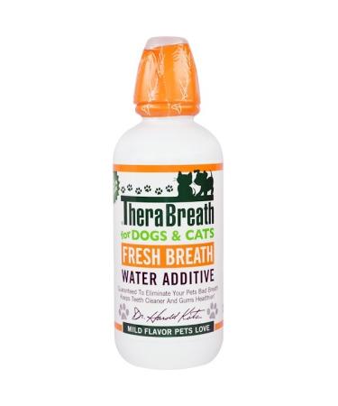 TheraBreath Fresh Breath Water Additive For Dogs and Cats Mild Flavor 16 fl oz (473 ml)